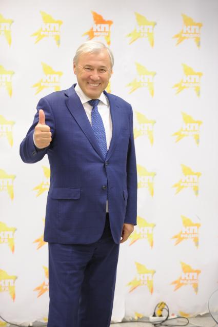 Телевидение `Комсомольская правда`. На снимке: депутат Государственной думы РФ, президент ассоциации региональных банков РФ Анатолий Аксаков.