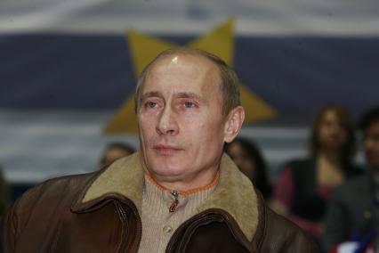 Кубок Европы по дзюдо в Лужниках. На снимке: президент РФ Владимир Путин.