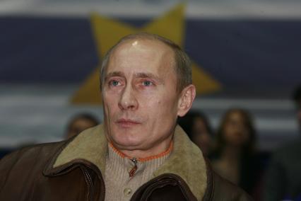 Кубок Европы по дзюдо в Лужниках. На снимке: президент РФ Владимир Путин.