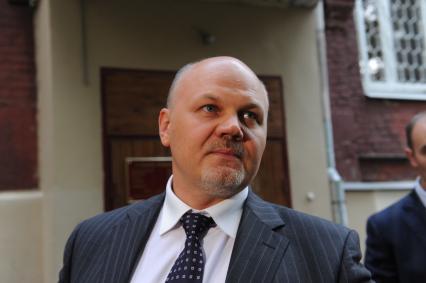 Тверской суд. На снимке: адвокат обвиняемого гражданина Армении Грачьи Арутюняна Рубен Маркарьян после рассмотрения ходатайства следователя о продлении срока ареста.  13 июля в результате ДТП под Подольском с участием рейсового автобуса и грузовика, за рулем которого был Арутюнян, погибли 18 человек и более 60 получили травмы.