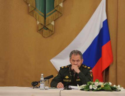 Культурный центр Вооруженных Сил. Заседание Общественного совета при Министерстве обороны РФ. На снимке: министр обороны РФ Сергей Шойгу