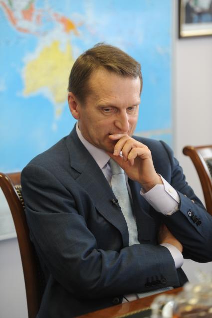 ИД `Комсомольская правда`. Председатель Государственной Думы РФ Сергей Нарышкин