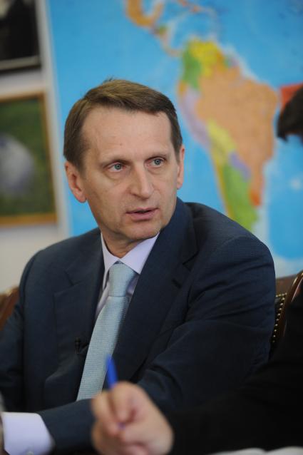 ИД `Комсомольская правда`. Председатель Государственной Думы РФ Сергей Нарышкин
