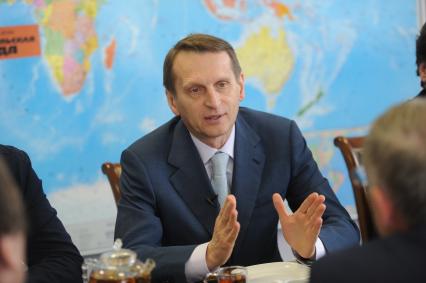 ИД `Комсомольская правда`. Председатель Государственной Думы РФ Сергей Нарышкин