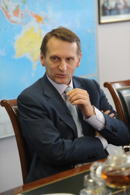 ИД `Комсомольская правда`. Председатель Государственной Думы РФ Сергей Нарышкин