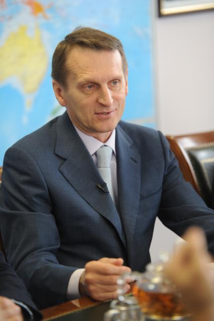 ИД `Комсомольская правда`. Председатель Государственной Думы РФ Сергей Нарышкин