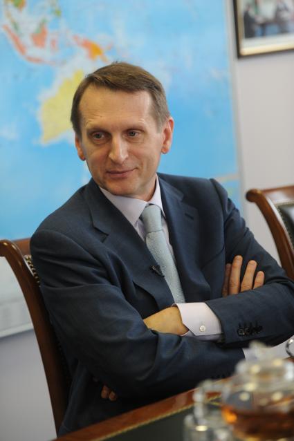 ИД `Комсомольская правда`. Председатель Государственной Думы РФ Сергей Нарышкин