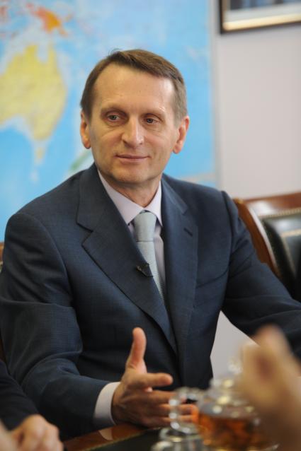 ИД `Комсомольская правда`.  Председатель Государственной Думы РФ Сергей Нарышкин