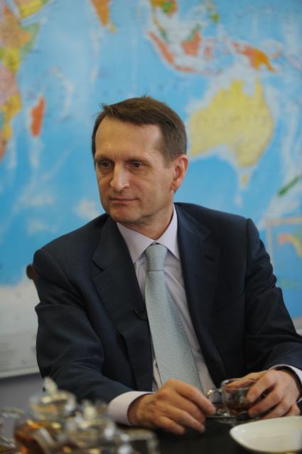 ИД `Комсомольская правда`.  Председатель Государственной Думы РФ Сергей Нарышкин