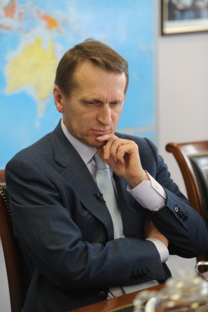 ИД `Комсомольская правда`.  Председатель Государственной Думы РФ Сергей Нарышкин