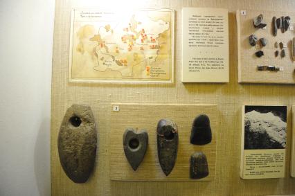 Музей традиционной культуры Браслава. На снимке: археологические находки.