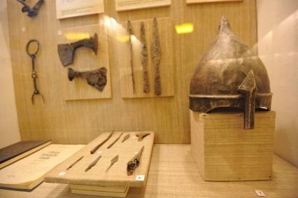 Музей традиционной культуры Браслава. На снимке: археологические находки.