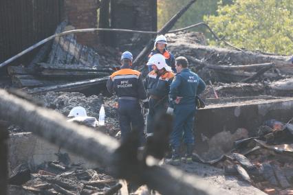 Последствия пожара в психоневрологическом диспансере в Новгородской области.