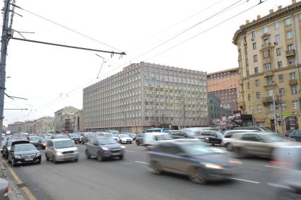 Виды Москвы. Смоленский бульвар дом 19 стр. 1. На снимке: здание 31-го государственного проектного института специального строительства (31 ГПИСС).