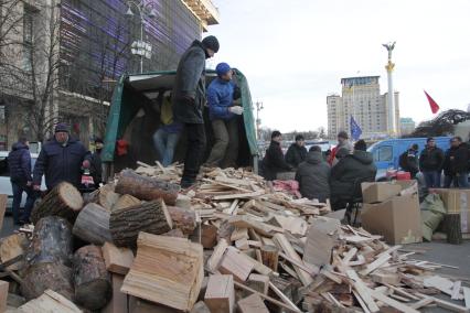 Евромайдан. Акция сторонников евроинтеграции Украины на площади Независимости.