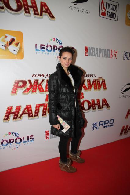 Диск91. Премьера фильма \"Ржевский против Наполеона\" 2012 год. На снимке: актриса Космачева Татьяна