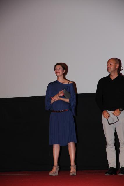 Диск31. Премьера фильма \"Восемь с половиной долларов\" 2011 год. На снимке: актриса Поташинская Олеся и режиссер Бондарчук Федор