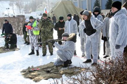 Военно-спортивные игры для школьников. Стрельбы.