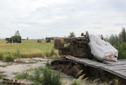 Военный полигон в поселке Нагорный.