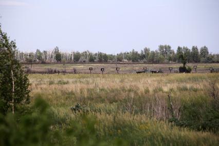 Военный полигон в поселке Нагорный.