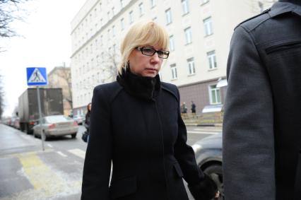 Нагатинский суд. Вынесение приговора по уголовному делу о гибели 5-летней дочери певца Романа Жукова. На снимке: бывший руководитель столичного ГКУ `Инженерная служба района Москворечье-Сабурово` Татьяна Рыльская, приговоренная к 3 годам условного лишения свободы.