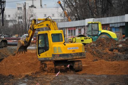 Строительство станции `Петровский парк`.