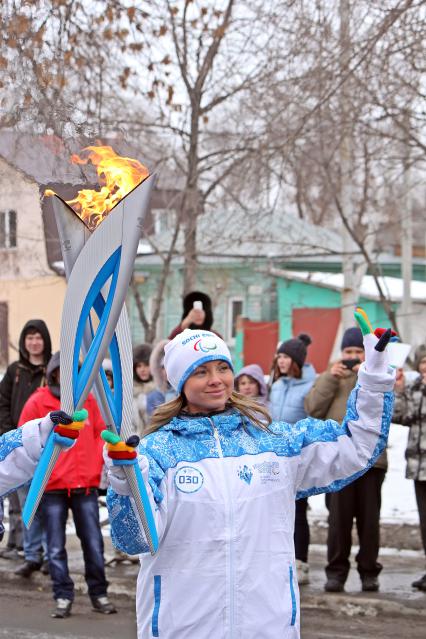 Эстафета паралимпийского огня в Саратове.