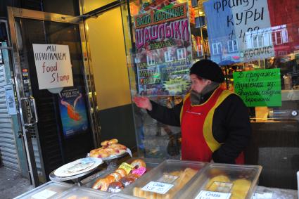 Русский район Брайтон бич (Brighton Beach) в Нью-Йорке.