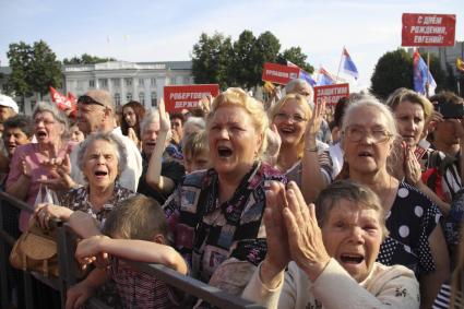 Митинг в поддержку Евгения Урлашова в Ярославле.