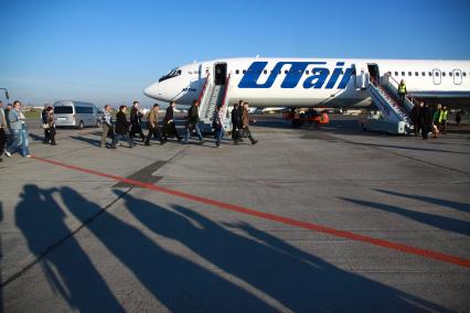 Самолет ТУ-154М авиакомпании `UTair`.