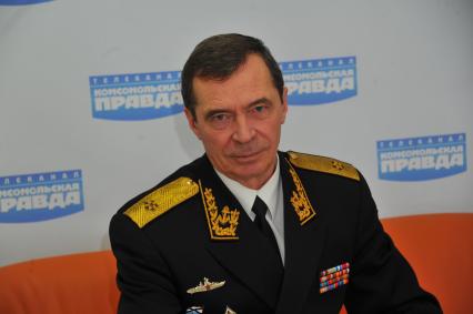 Телевидение `Комсомольская правда`. На снимке: командир корабля `Беззаветный` Владимир Богдашин.