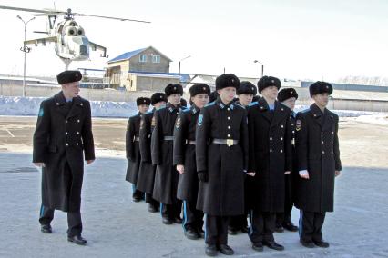 Построение в уфимском кадетском корпусе.