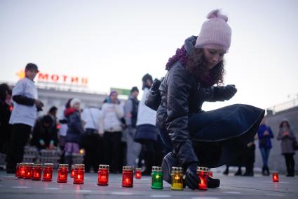 Акция против абортов, в память о нерожденых детях в Екатеринбурге.