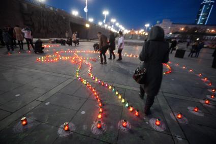 Акция против абортов, в память о нерожденых детях в Екатеринбурге.