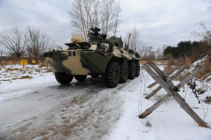 Серпуховский военный институт РВСН. На снимке: БТР.