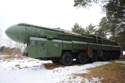 Серпуховский военный институт РВСН. На снимке: ракетный комплекс `Тополь-М`.