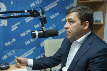 Губернатор Свердловской области Евгений Владимирович Куйвашев в студии Радио КП