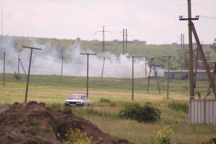 Село Семеновка. Украинская армия обстреливает село запрещенными фосфорными минами. Подобные использовались в Сирии.