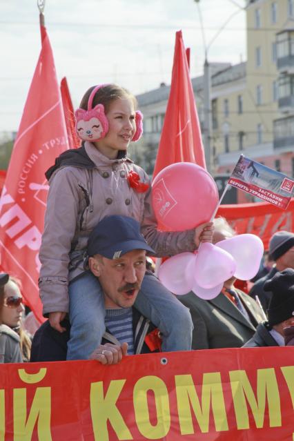 Демонстрация КПРФ.