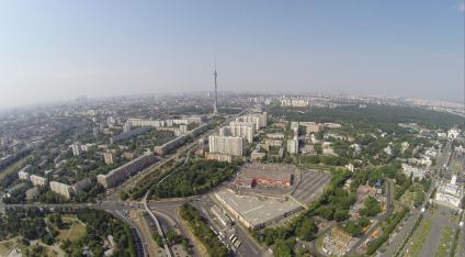 Виды Москвы. Останкинская телебашня.