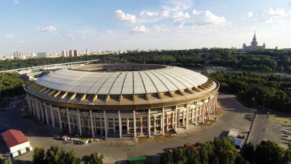 Виды Москвы.  Олимпийский комплекс `Лужники`.