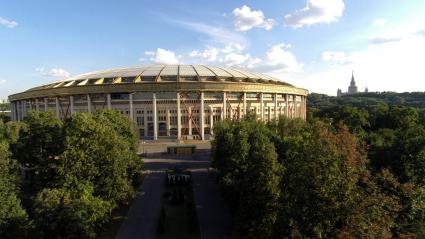 Виды Москвы.  Олимпийский комплекс `Лужники`.