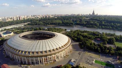 Виды Москвы. Олимпийский комплекс `Лужники`.