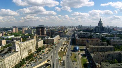 Виды Москвы. Ленинградский проспект.