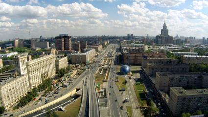 Виды Москвы. Ленинградский проспект.