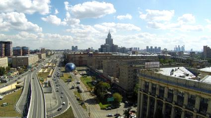 Виды Москвы. Ленинградский проспект.