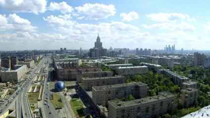 Виды Москвы. Ленинградский проспект.