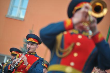 Празднование Дня Лейб-гвардии в День Преображения Господня на территории 154 отдельного комендантского Преображенского полка.