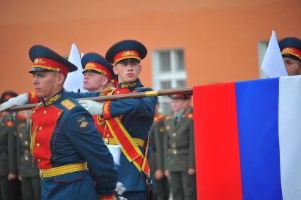 Празднование Дня Лейб-гвардии в День Преображения Господня на территории 154 отдельного комендантского Преображенского полка.