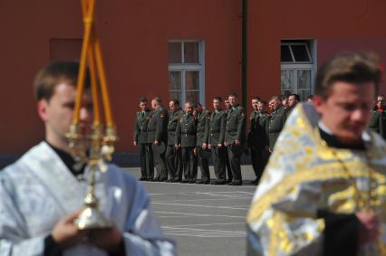 Празднование Дня Лейб-гвардии в День Преображения Господня на территории 154 отдельного комендантского Преображенского полка.